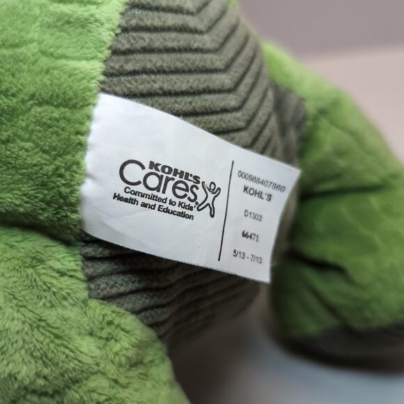 Kohls Cares Green T Rex Dinosaur Plush Tyrannosaurus Dino Stuffed Animal 12” - Picture 8 of 9